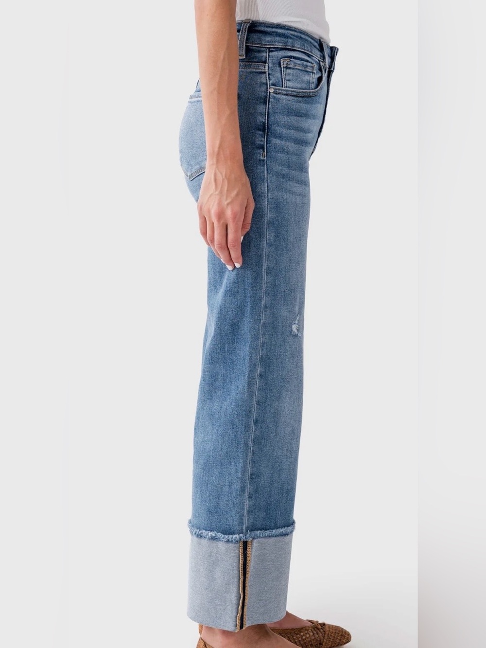 RIsen Define and Unwind Light Crop Jeans - Picture 5 of 7